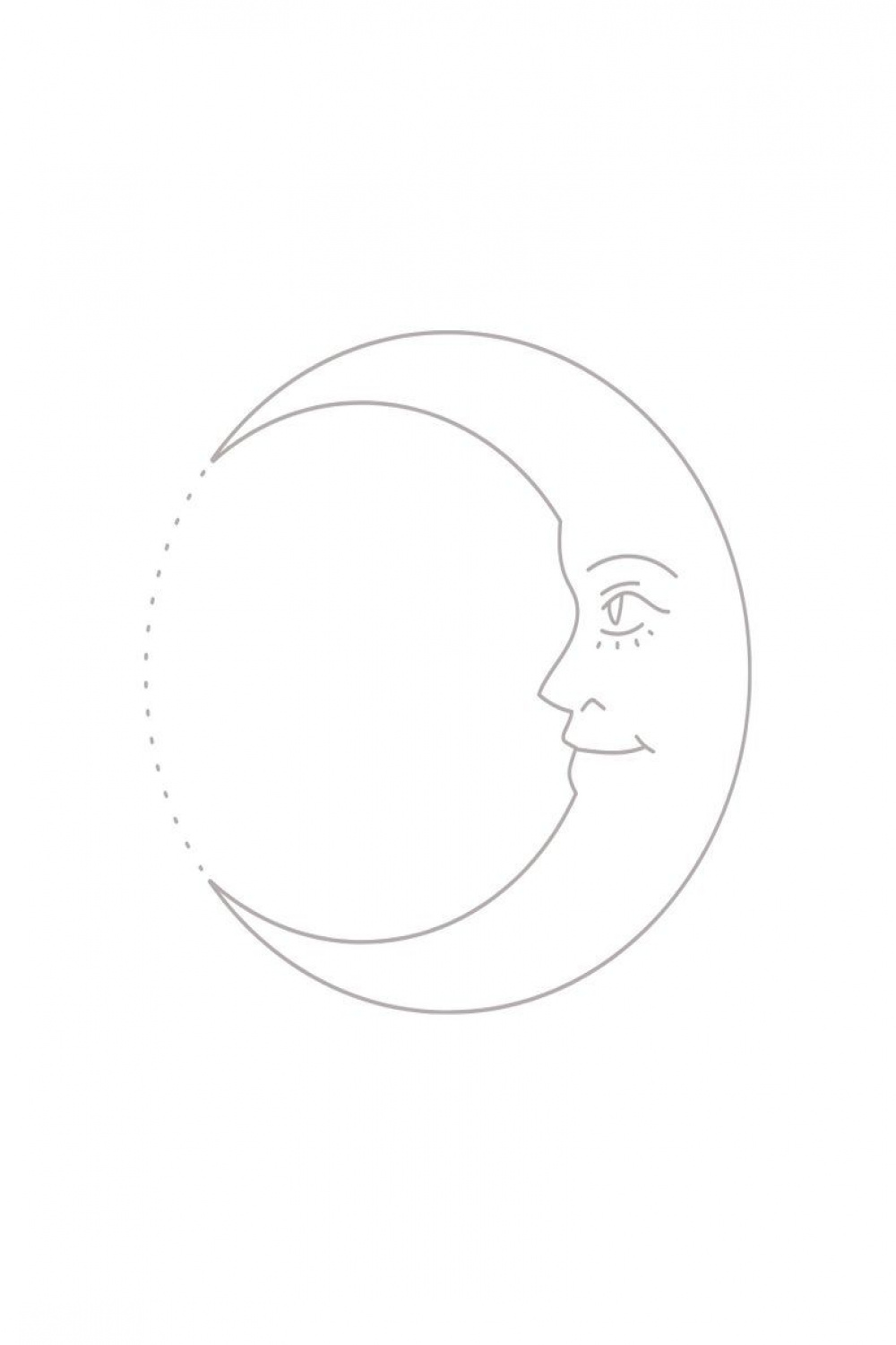 Minimalist Sun and Moon Line Drawing Art Print, Chic Sun and Moon