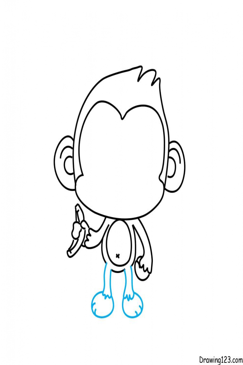 Monkey Drawing Tutorial - How to draw Monkey step by step