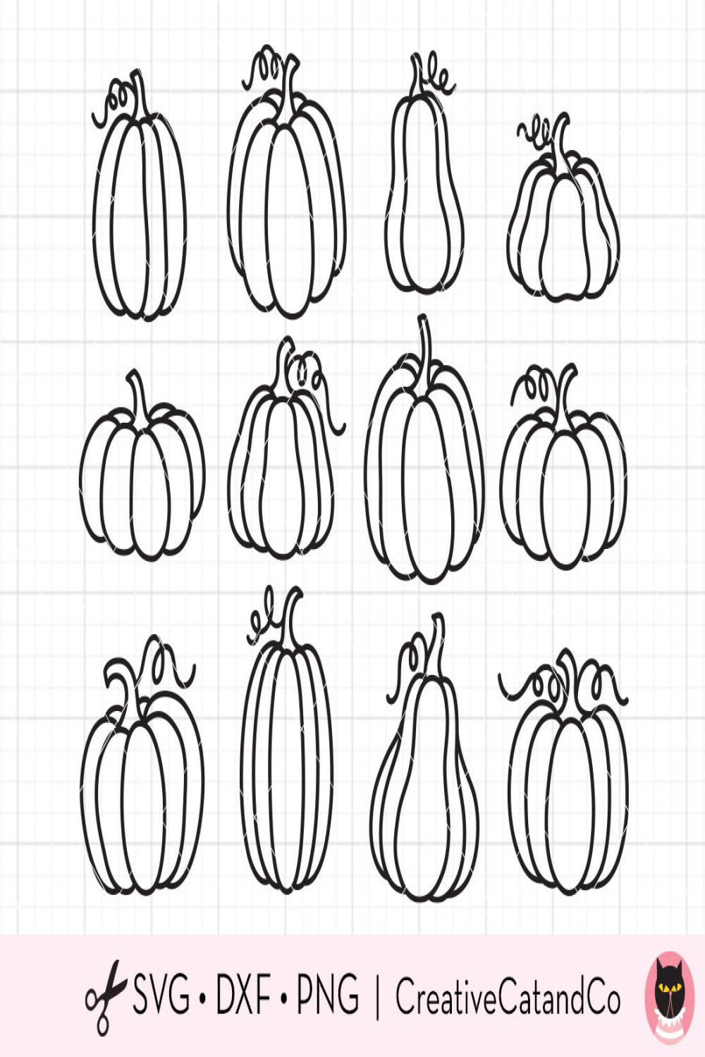 Outlined Pumpkins Svg, Pumpkin Bundle Svg, Png, Pumpkin Doodle, Pumpkin  Line Art Doodle, Kid Coloring, Digital Stamp, Cut File, Dxf, Clipart