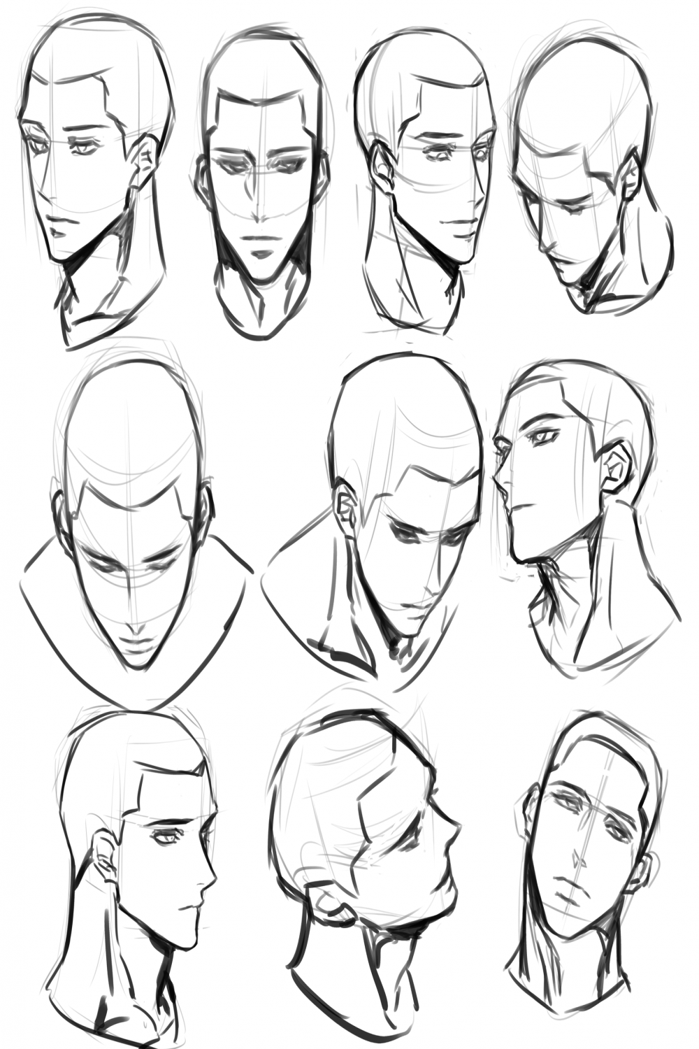 Pin by Camille YU on [M] Drawing expressions  Face drawing