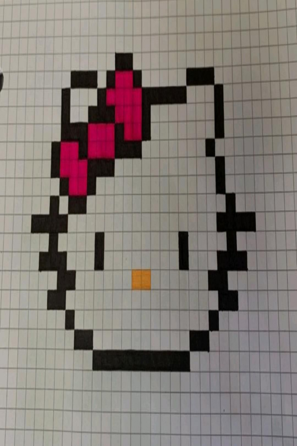 Pixel Hello Kitty in   Spiderman pixel art, Pixel art, Pixel