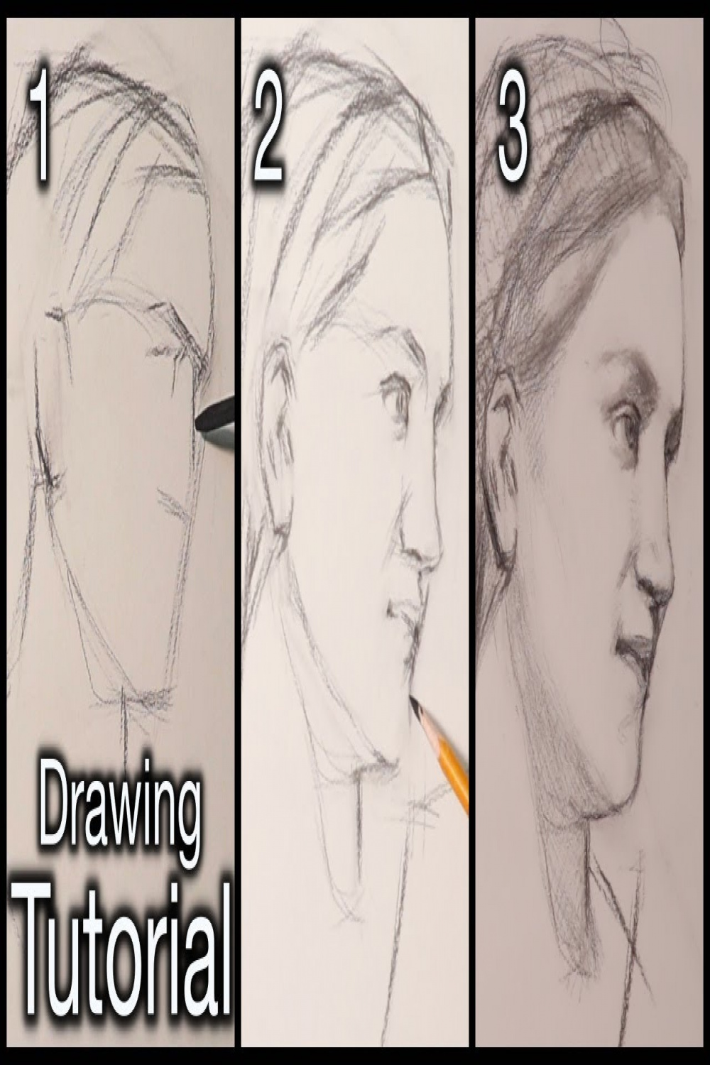 Portrait Drawing Lesson  A Step By Step Tutorial