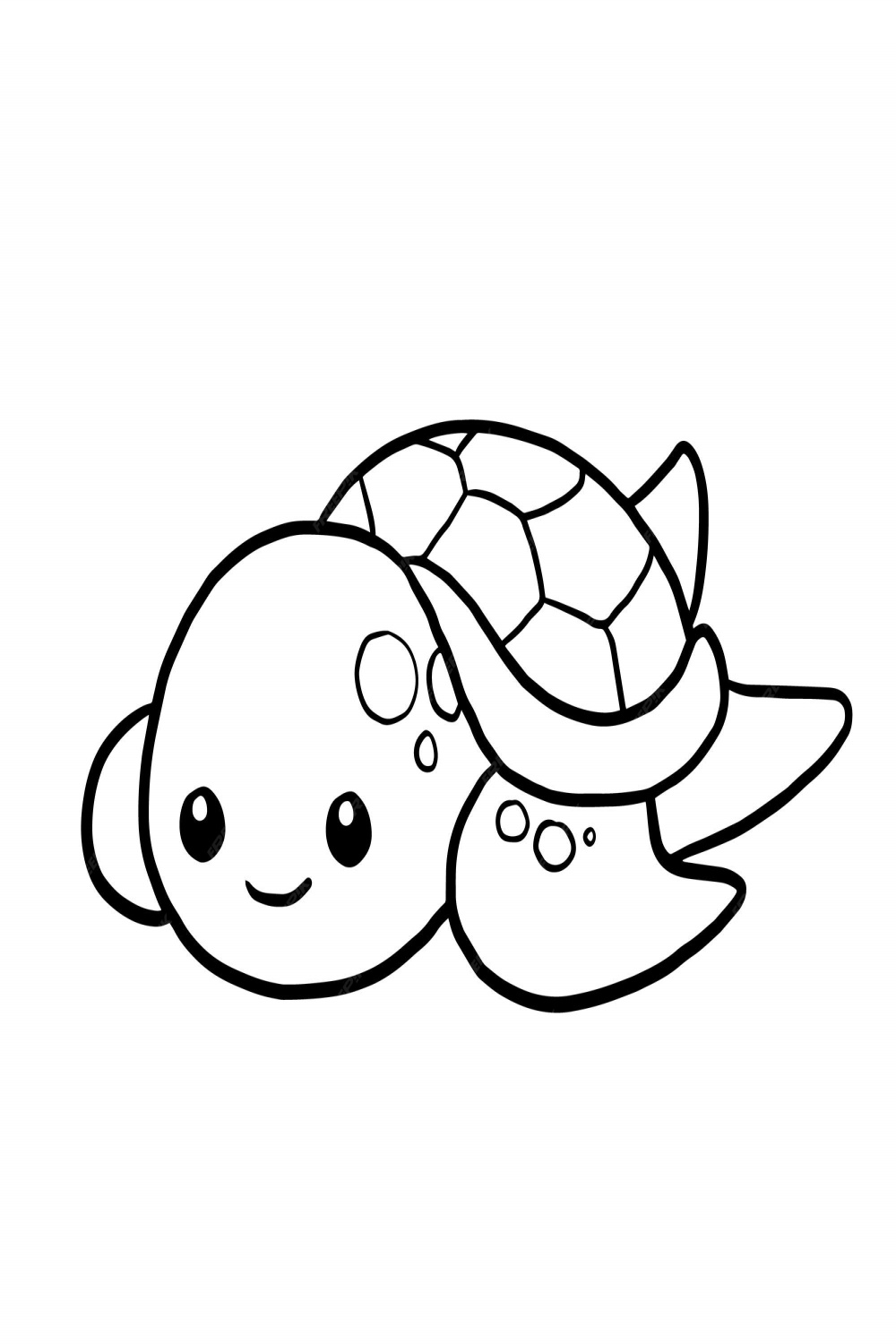 Premium Vector  Turtle cartoon animal cute kawaii doodle coloring