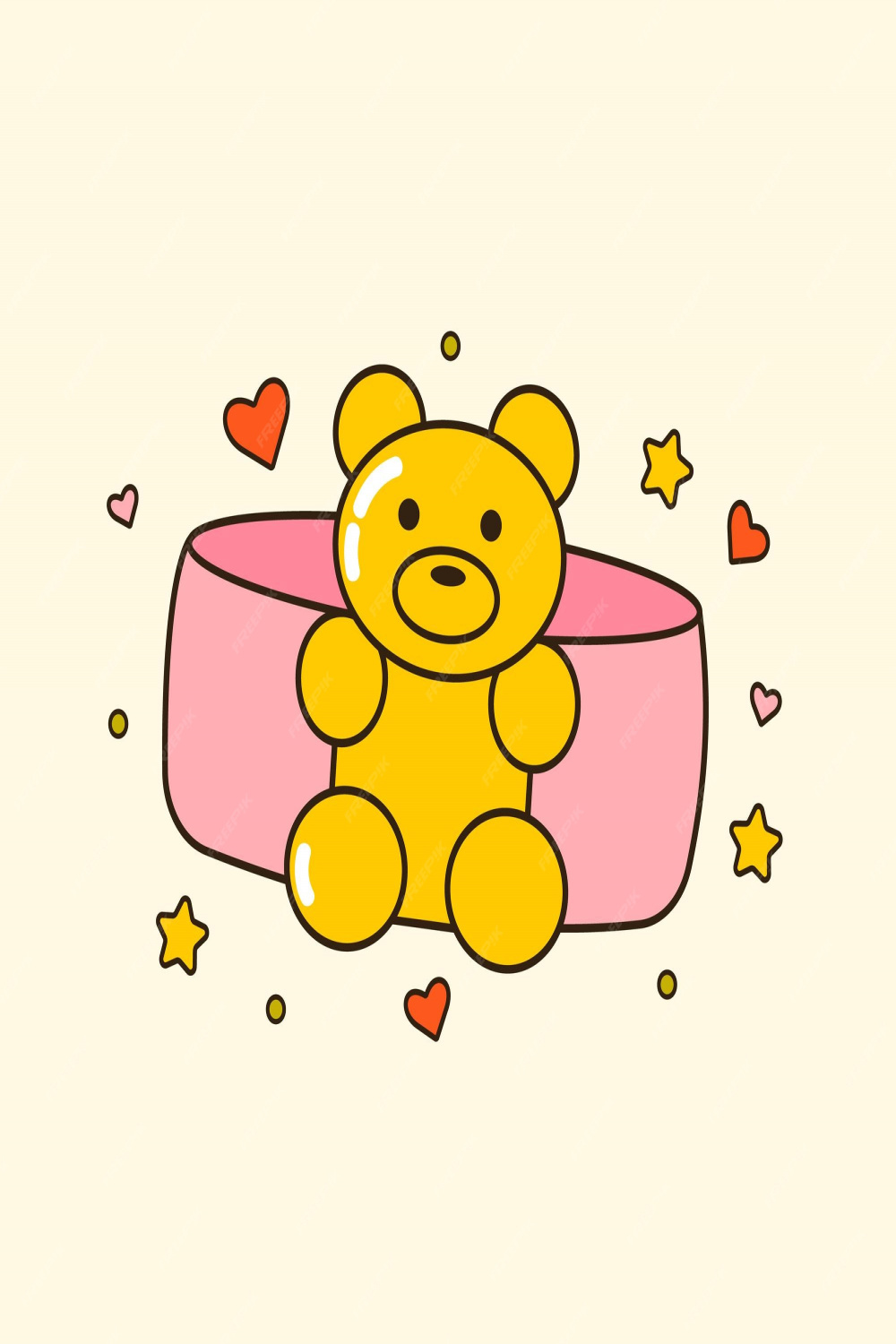 Premium Vector  Vector illustration of cute yk s plastic bear