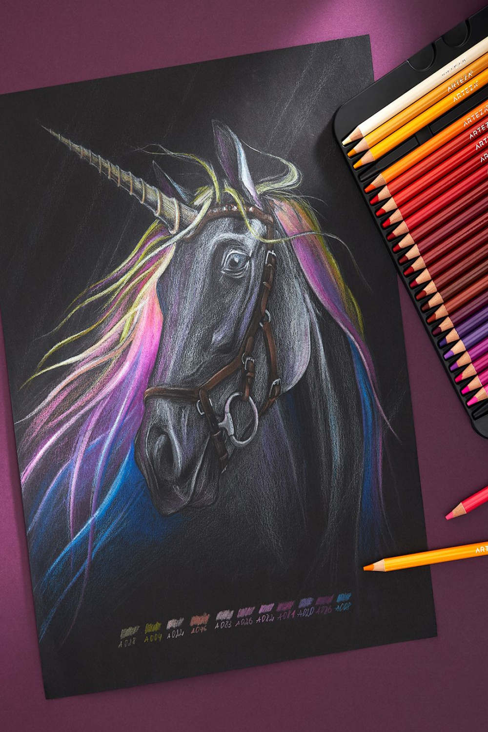 Realistic Unicorn Drawing 🦄  Unicorn drawing, Unicorn sketch, Arteza