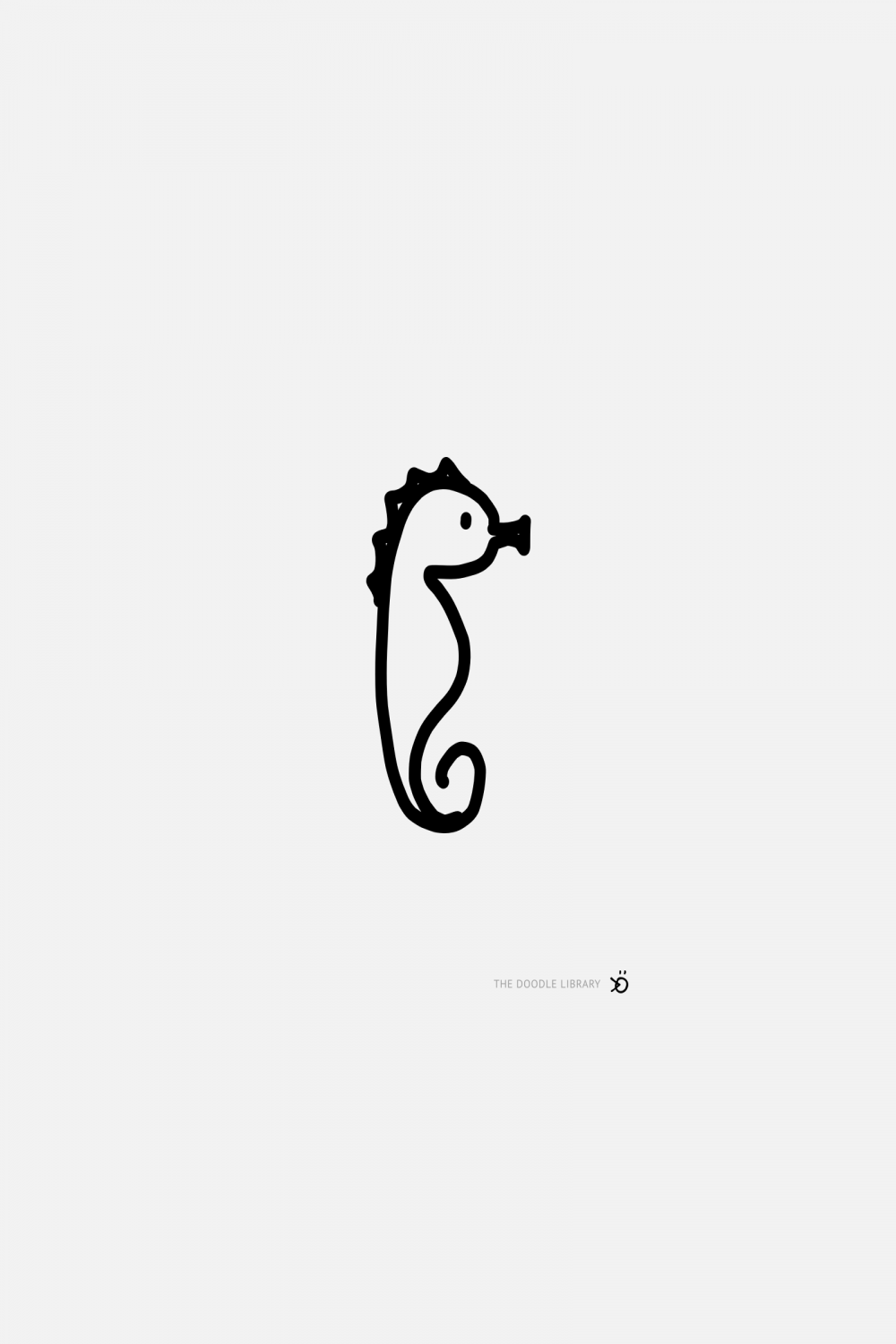 sea horse  Cute doodles drawings, Minimalist drawing, Small drawings