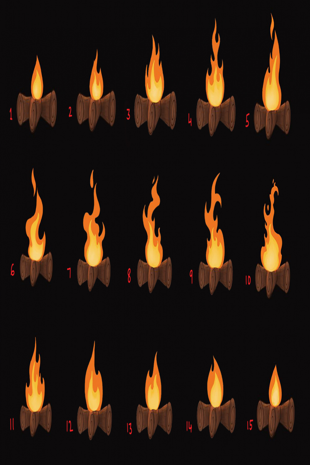 Simple Fire Animation Tutorial“ #: Einfaches Feueranimations