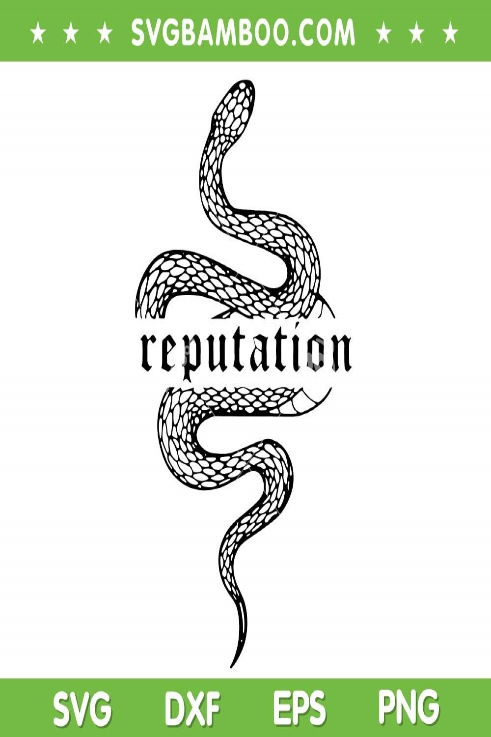 Snake Reputation In The World SVG PNG, Reputation Snake Taylor