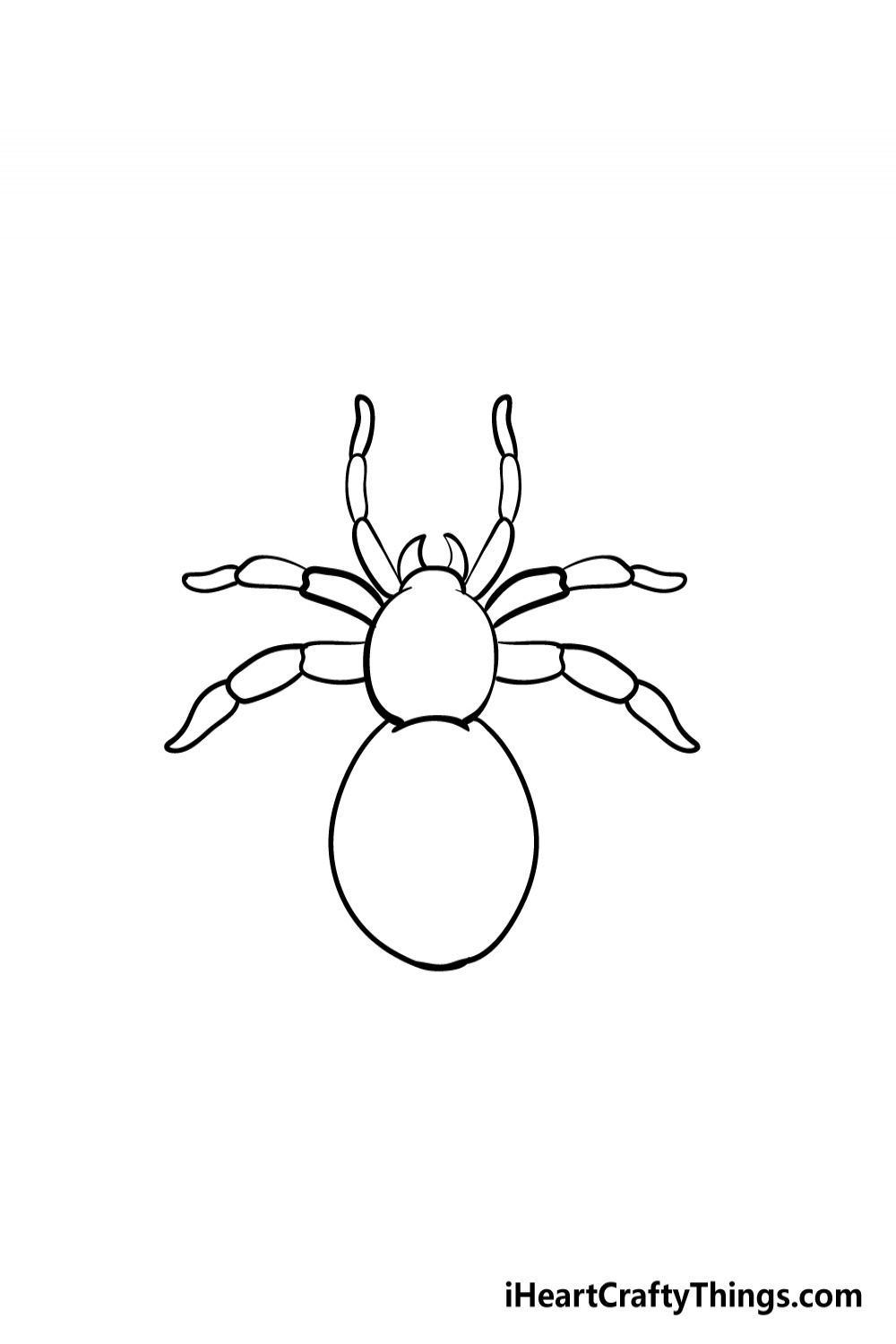 Spider Drawing - How To Draw A Spider Step By Step