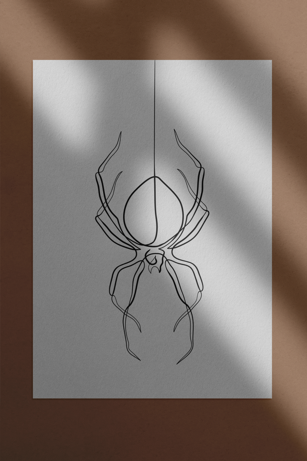 Spider - Minimal line art  Spider drawing, Spider art, Bugs drawing