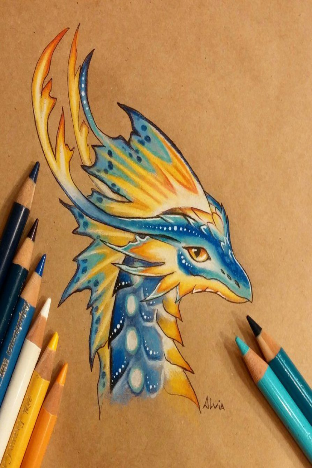 Stunning Color Pencil Drawings and illustrations by Alvia