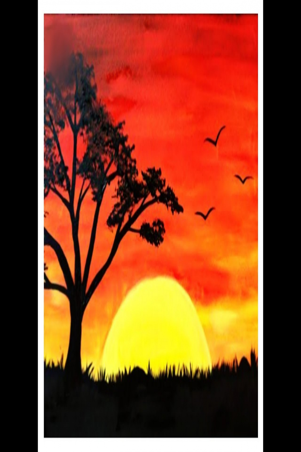 Sunset Landscape Scenery Drawing With Oil Pastels  Landscape drawings,  Scenery paintings, Landscape paintings