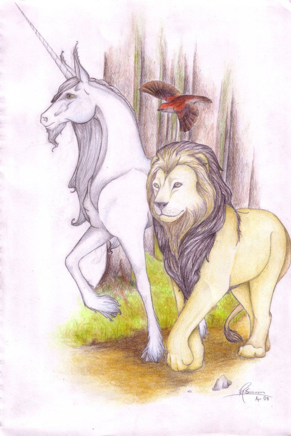 Unicorn and the Lion by Essence-of-Equus on deviantART  Unicorn