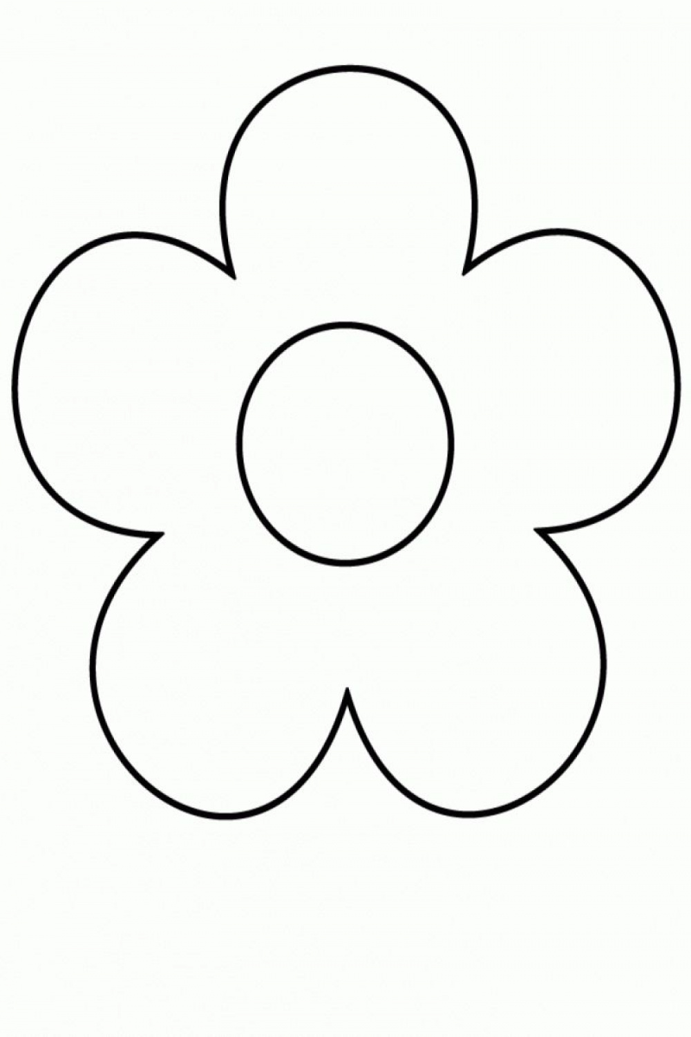 views  Simple flower drawing, Flower coloring pages, Easy