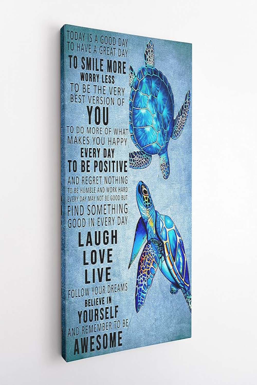 Vintage Ocean Sea Turtle Wall Art God Says You Are Sea Turtle