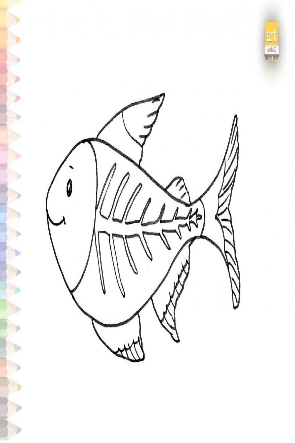 X Ray fish drawing easy  X-ray tetra  How to draw X Ray fish step by step   easy drawing videos