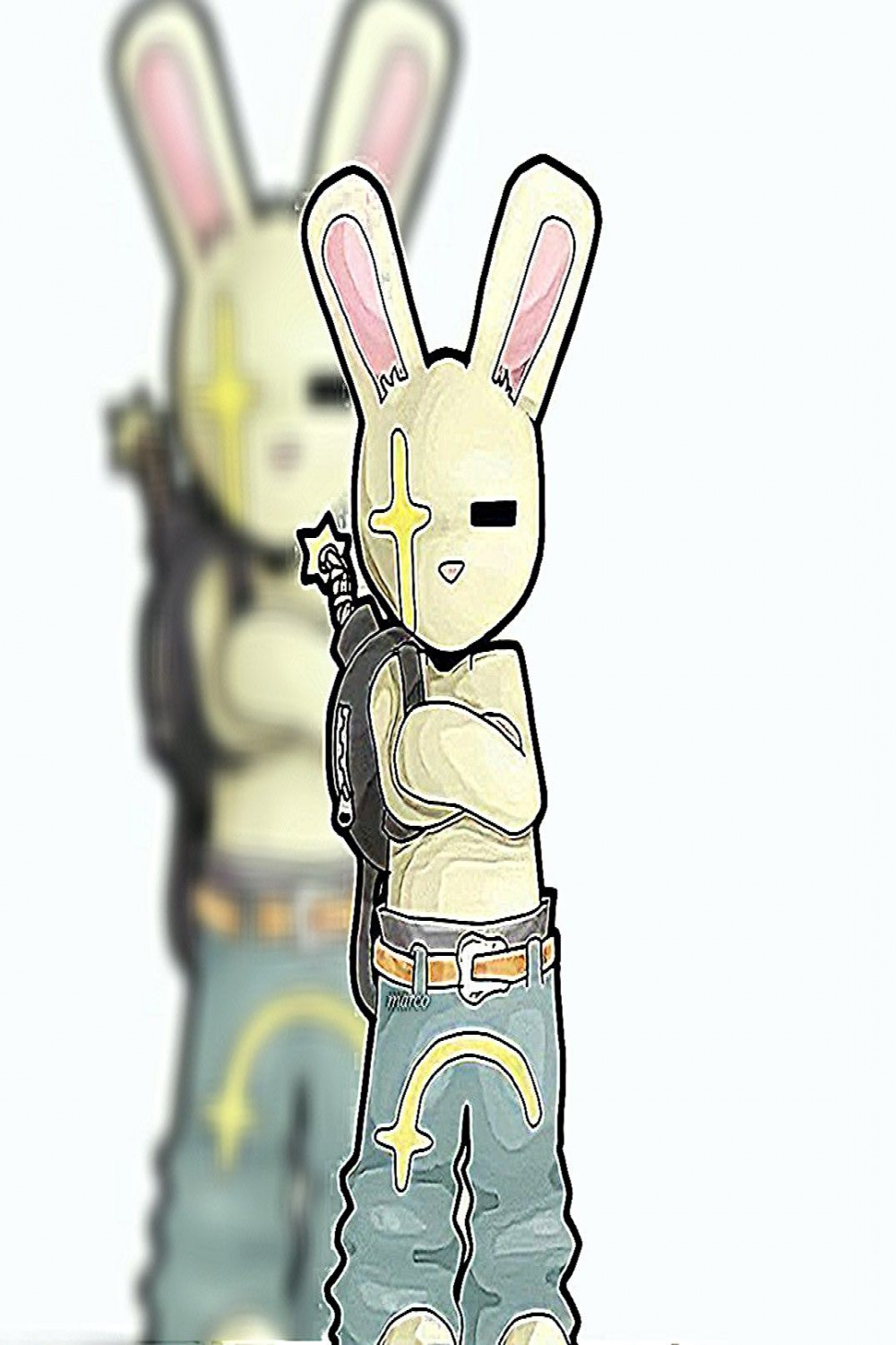 YK - Rabbit in 03  Yk icons, Iphone background, Iconic characters