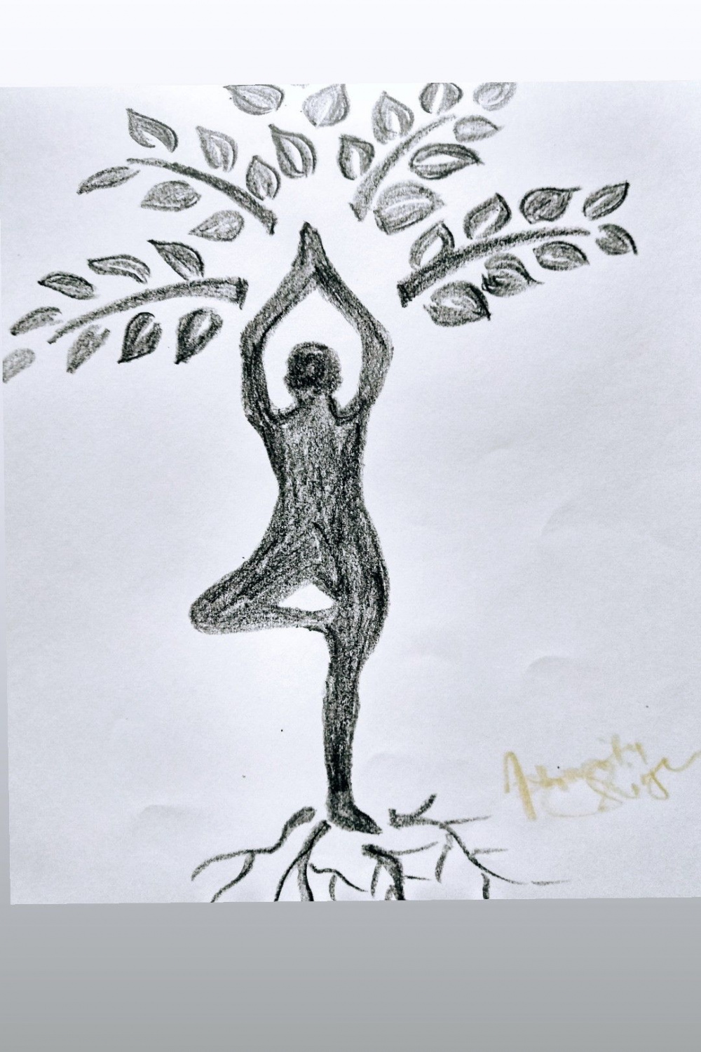 yoga aasan easy drawing  Yoga drawing, Easy drawings, Poster drawing