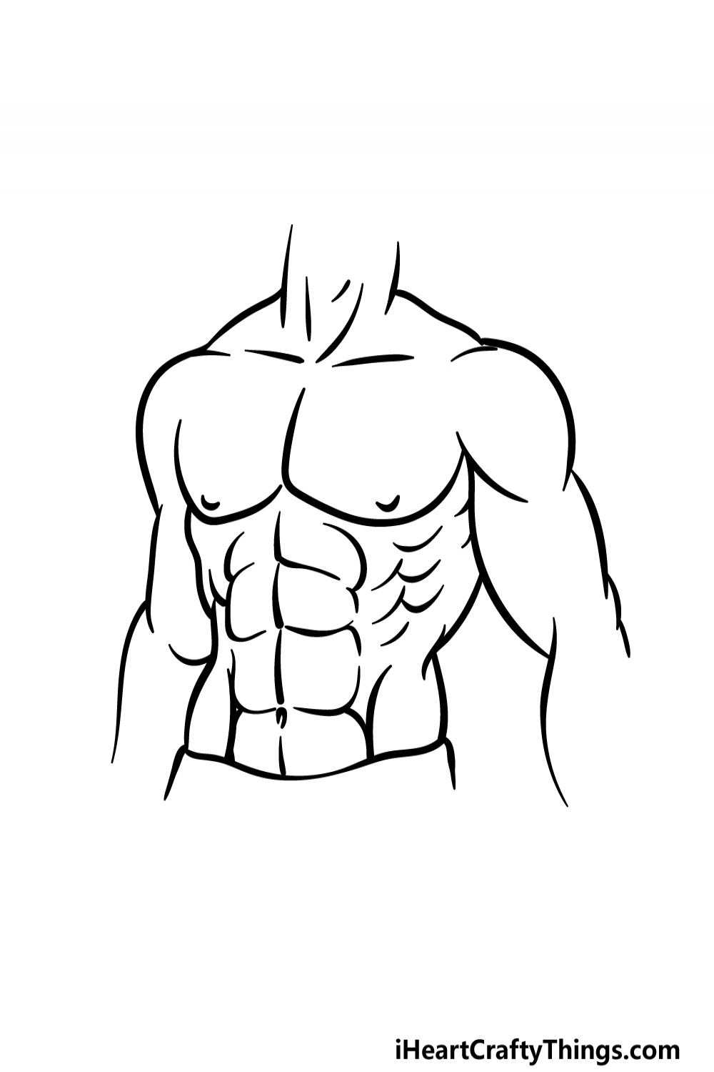 Abs Drawing - How To Draw Abs Step By Step