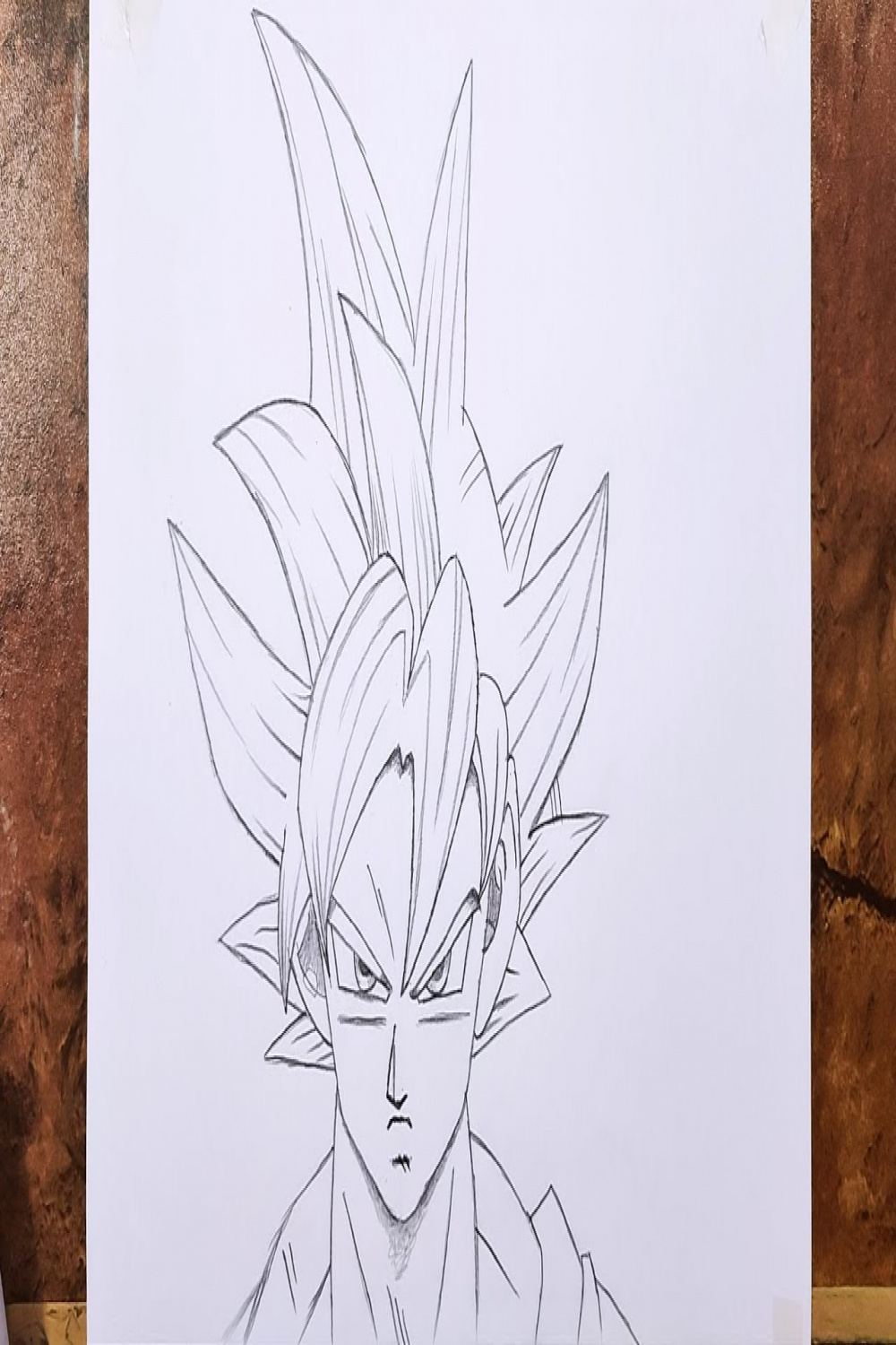 Anime drawing  Goku ultra instinct pencil sketch step by step