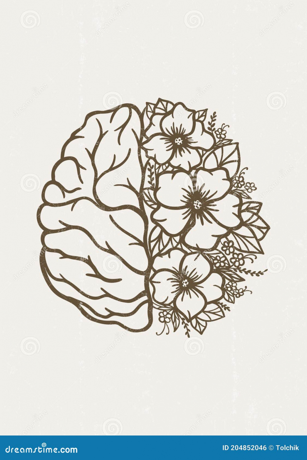 Brain Flower Stock Illustrations – , Brain Flower Stock