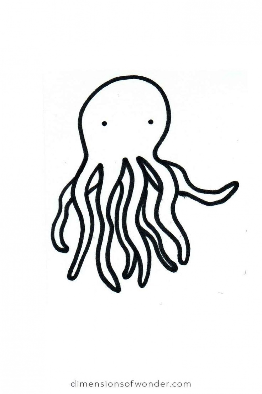 Cute Doodles To Draw: Little Octopus  Octopus sketch, Cute