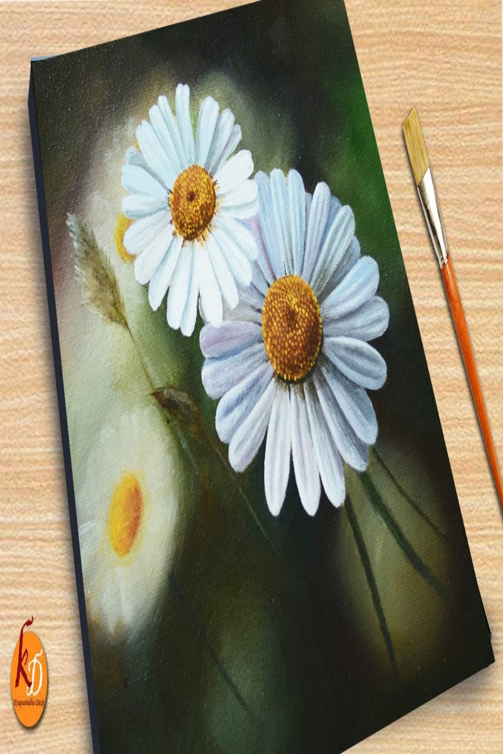 Daisy flower painting Step by Step 🌼🌼/ Acrylic painting for beginners   Episode #