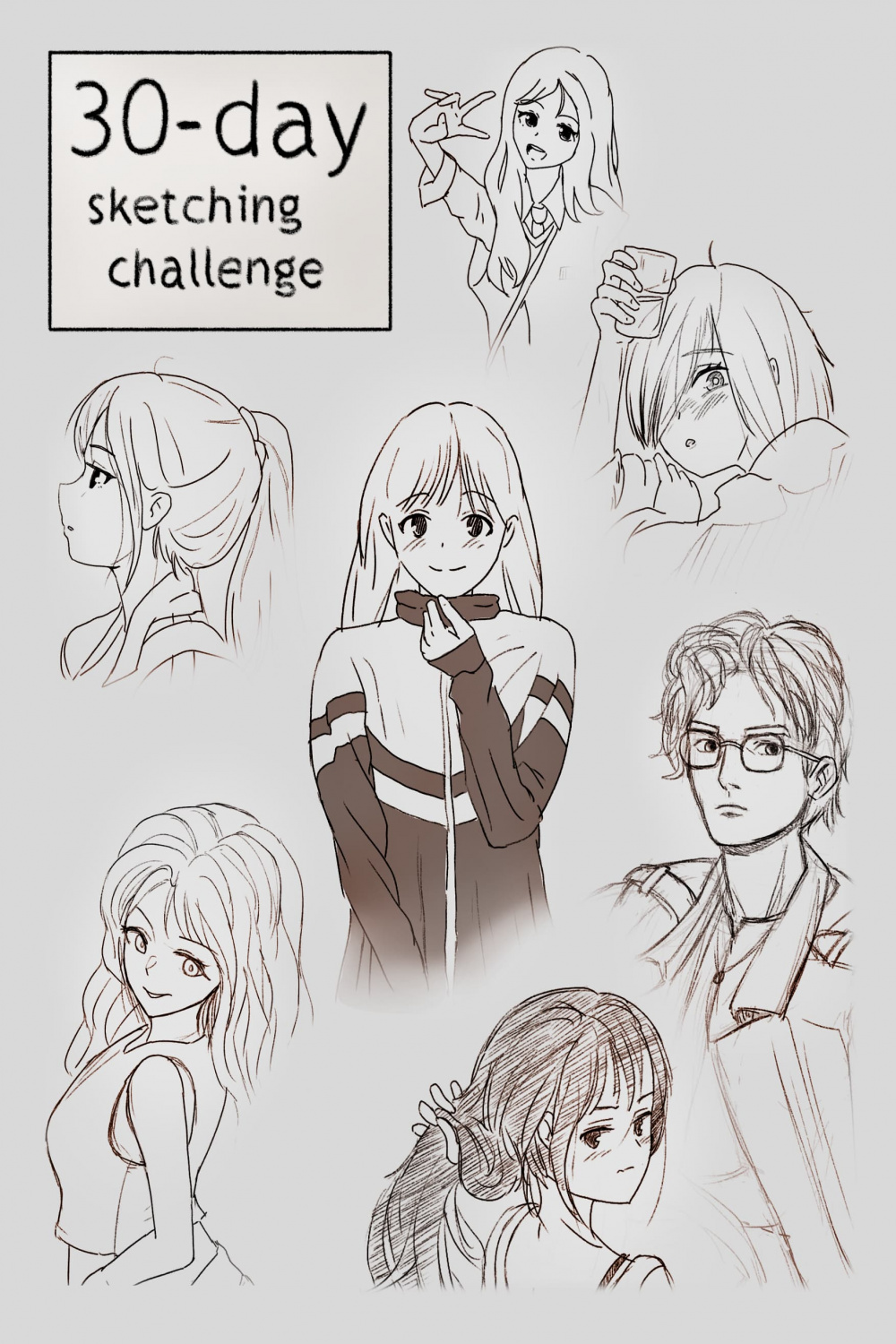 -day sketching challenge - sketchbook - Krita Artists