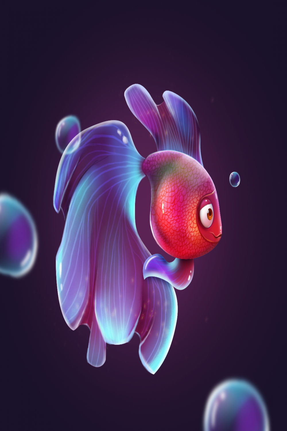 Digital Painting  Fish :: Behance