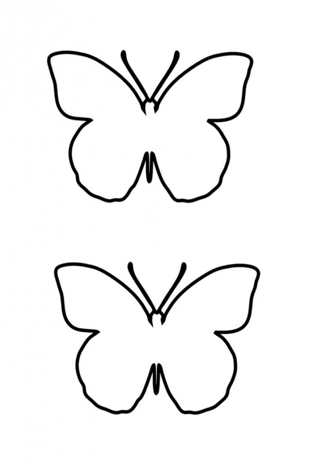 Download butterfly template   Butterfly drawing outline