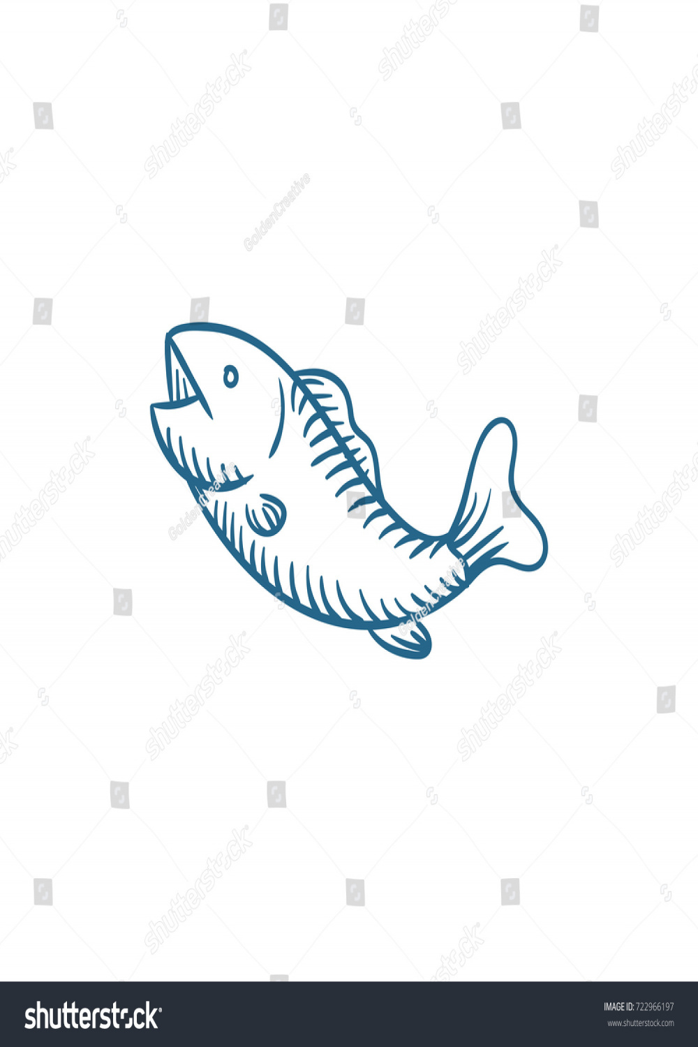 Draw Fish Jump Royalty-Free Images, Stock Photos & Pictures