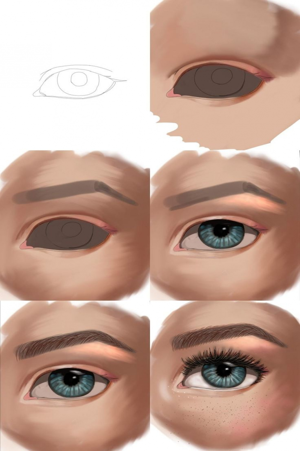 Eye Study: digital art  Digital art tutorial beginner, Gold