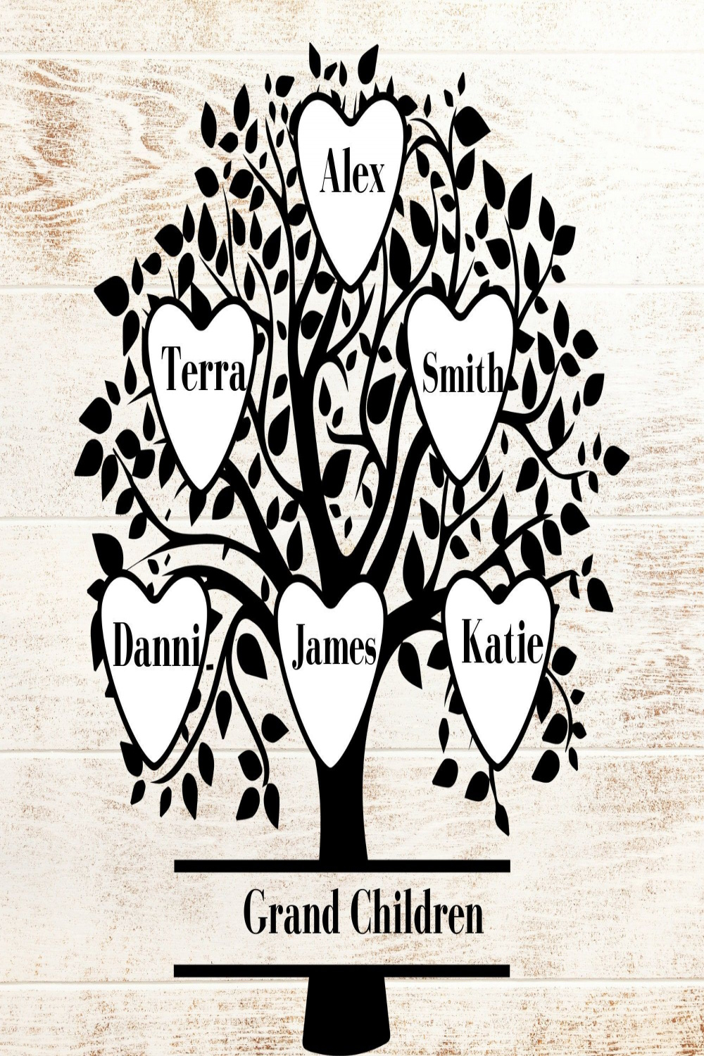 Family Tree Svg  Members Custom Family Tree Svg  Names - Etsy