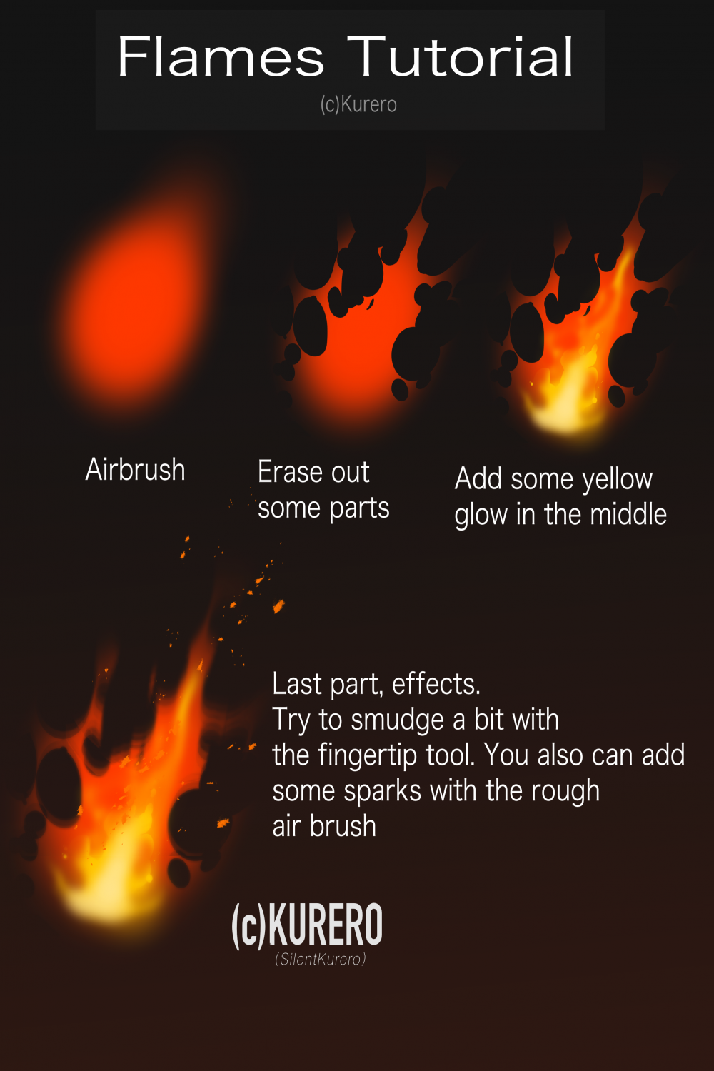 Flame Tutorial free to use - Kurero by silentkurero on DeviantArt