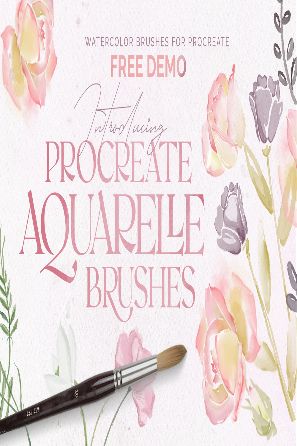 FREE Aquarelle Watercolor: Procreate Brushes