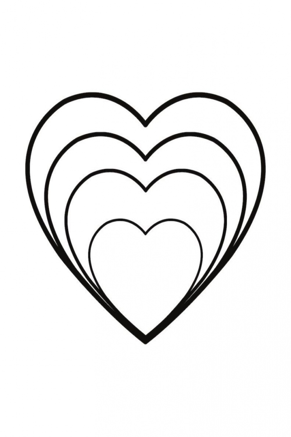 Free printable heart template great for DIY Valentines cards