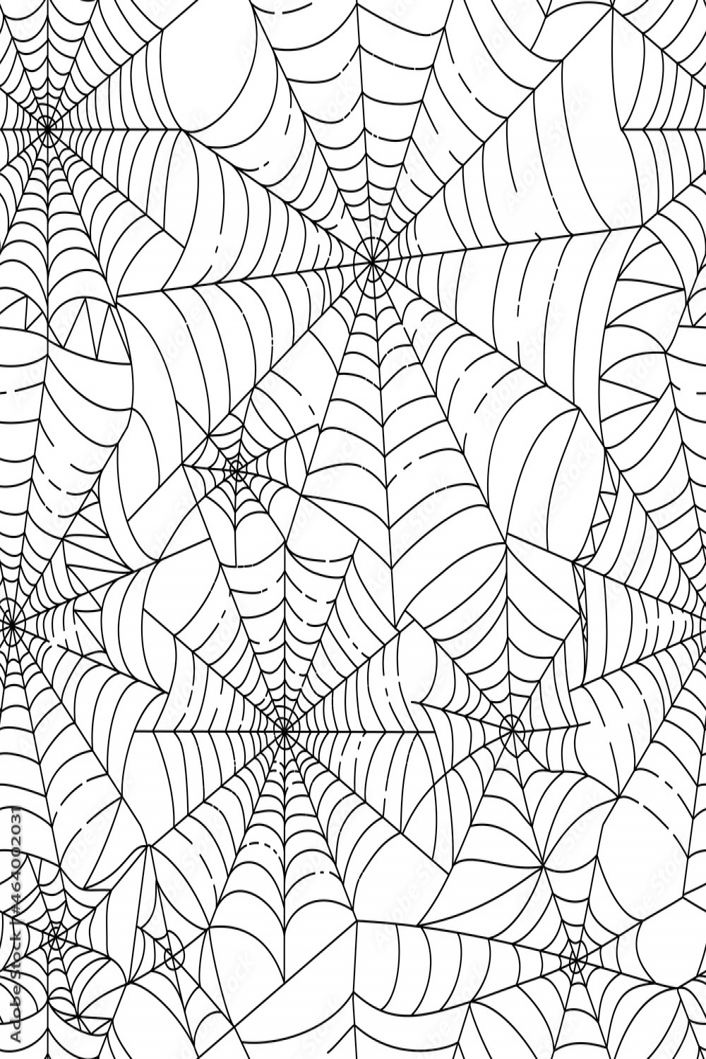 Halloween spider web seamless pattern