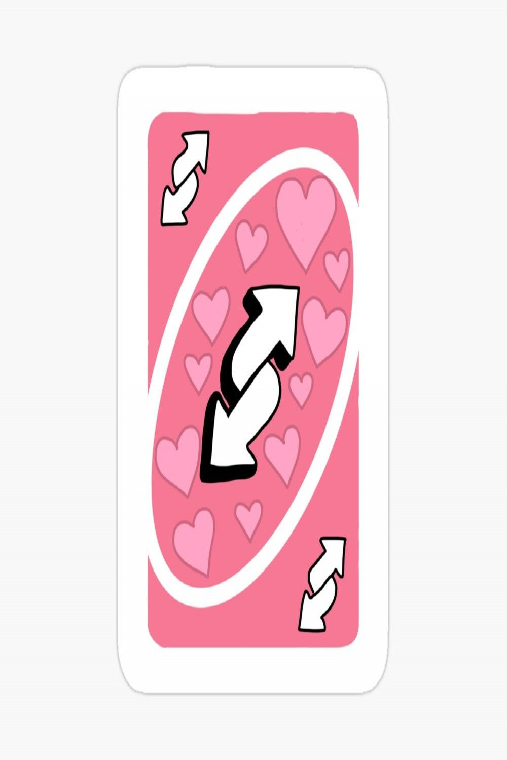 Heart Uno Reverse Card Sticker" Poster for Sale by anjalib