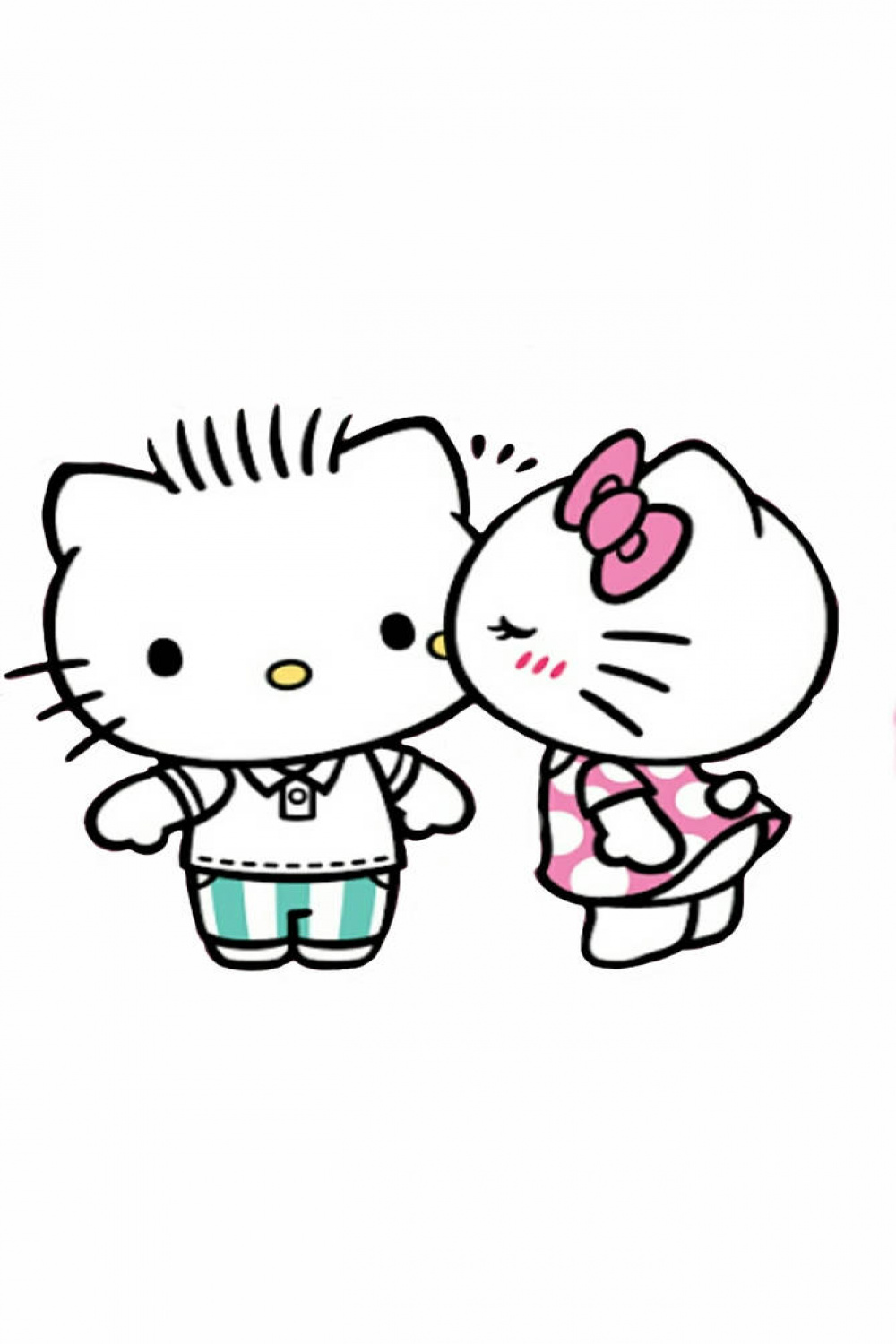 hello kitty kiss by icepixsee on DeviantArt