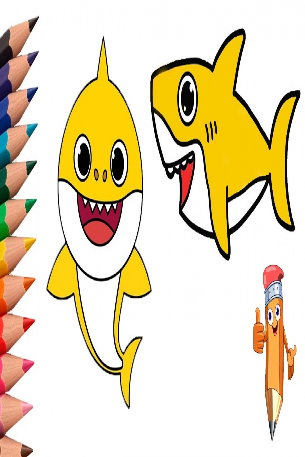 How to draw a baby shark easy step by step