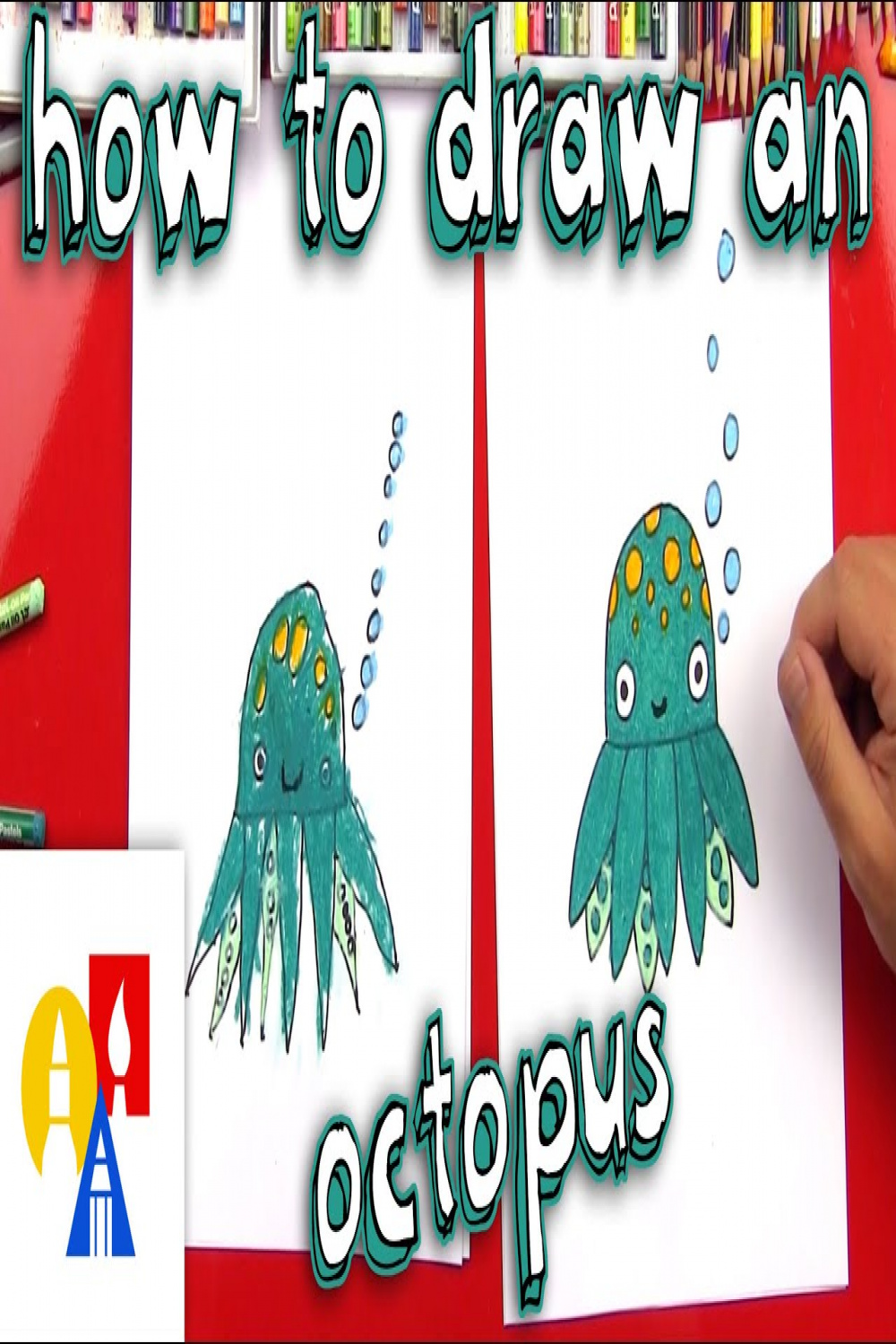 How To Draw A Cartoon Octopus