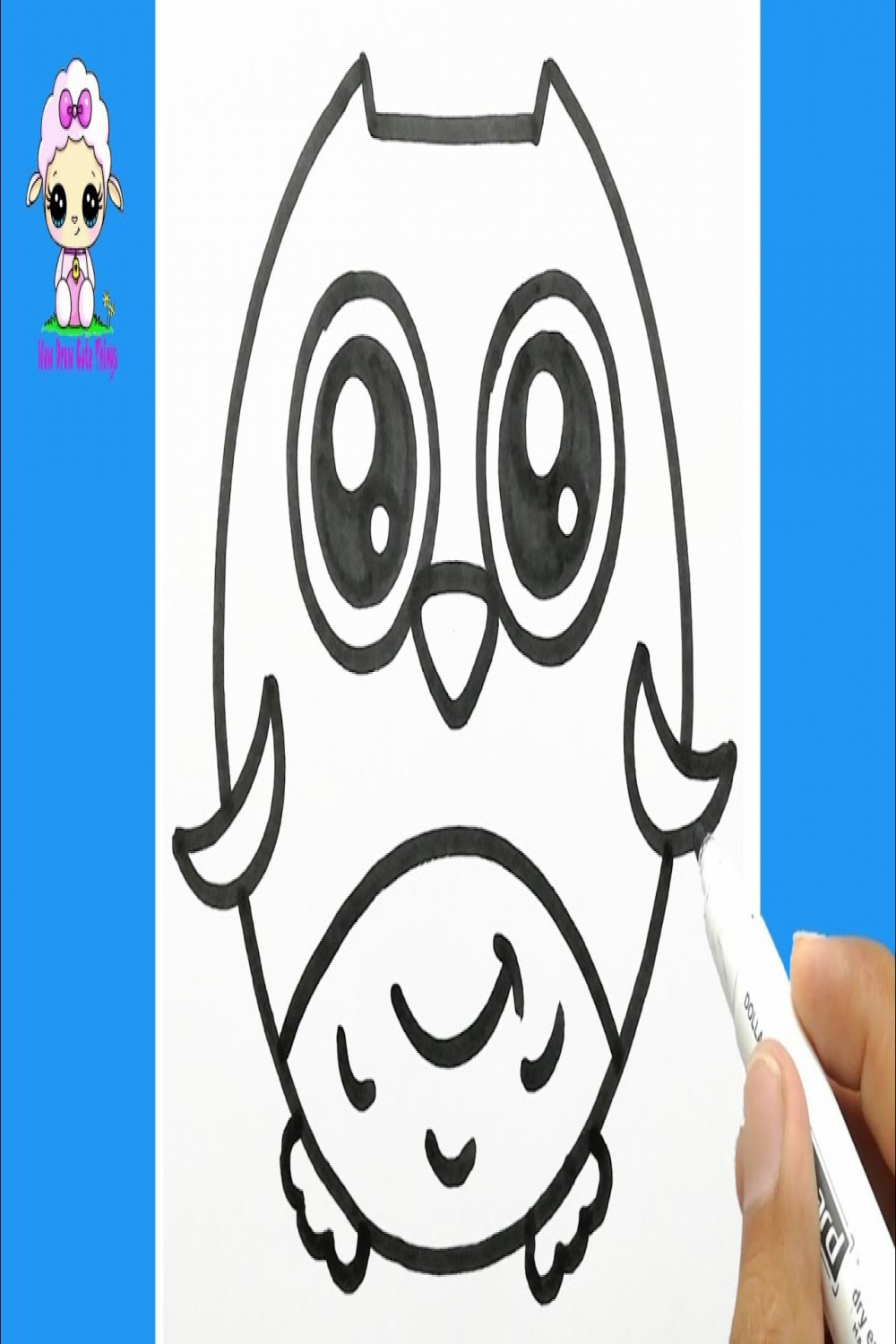 HOW TO DRAW A CUTE CARTOON EASY WAY  DRAW CUTE THINGS  FUNNY CARTOON   DRAWING  CARTOON KAWAII