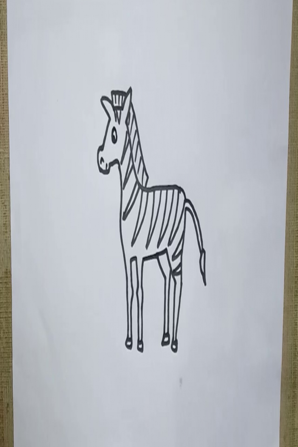 How to Draw a Cute Zebra Drawing With This Easy Sketch Step by Step Tutorial