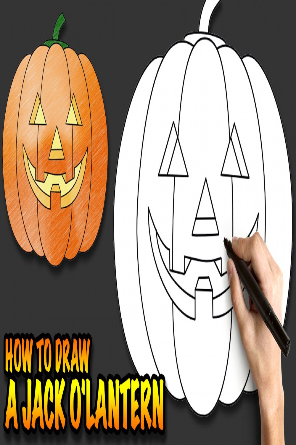 How to draw a Jack o