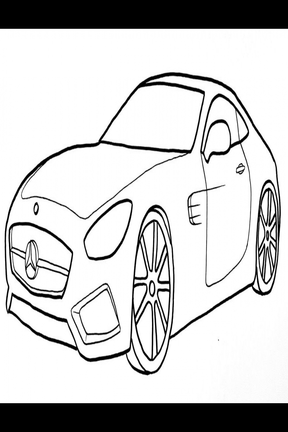 How To Draw A Mercedes Benz Car - How to draw a car easy []