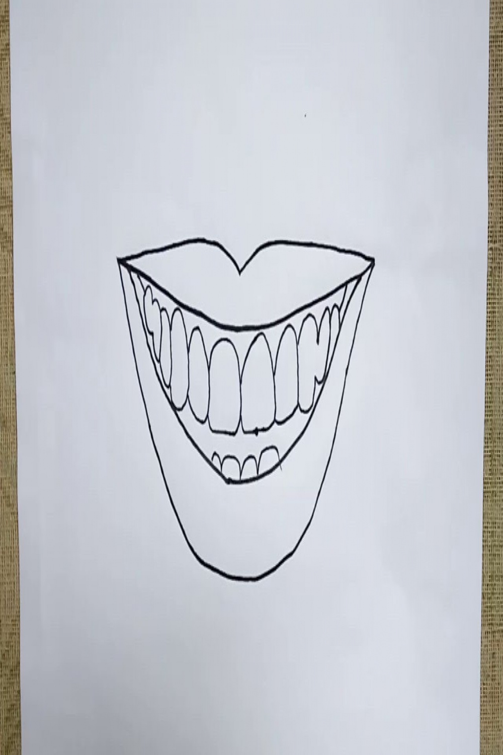 How to Draw a Mouth Sketch Step by Step –Open Mouth & Lips Outline Drawing  for Beginners