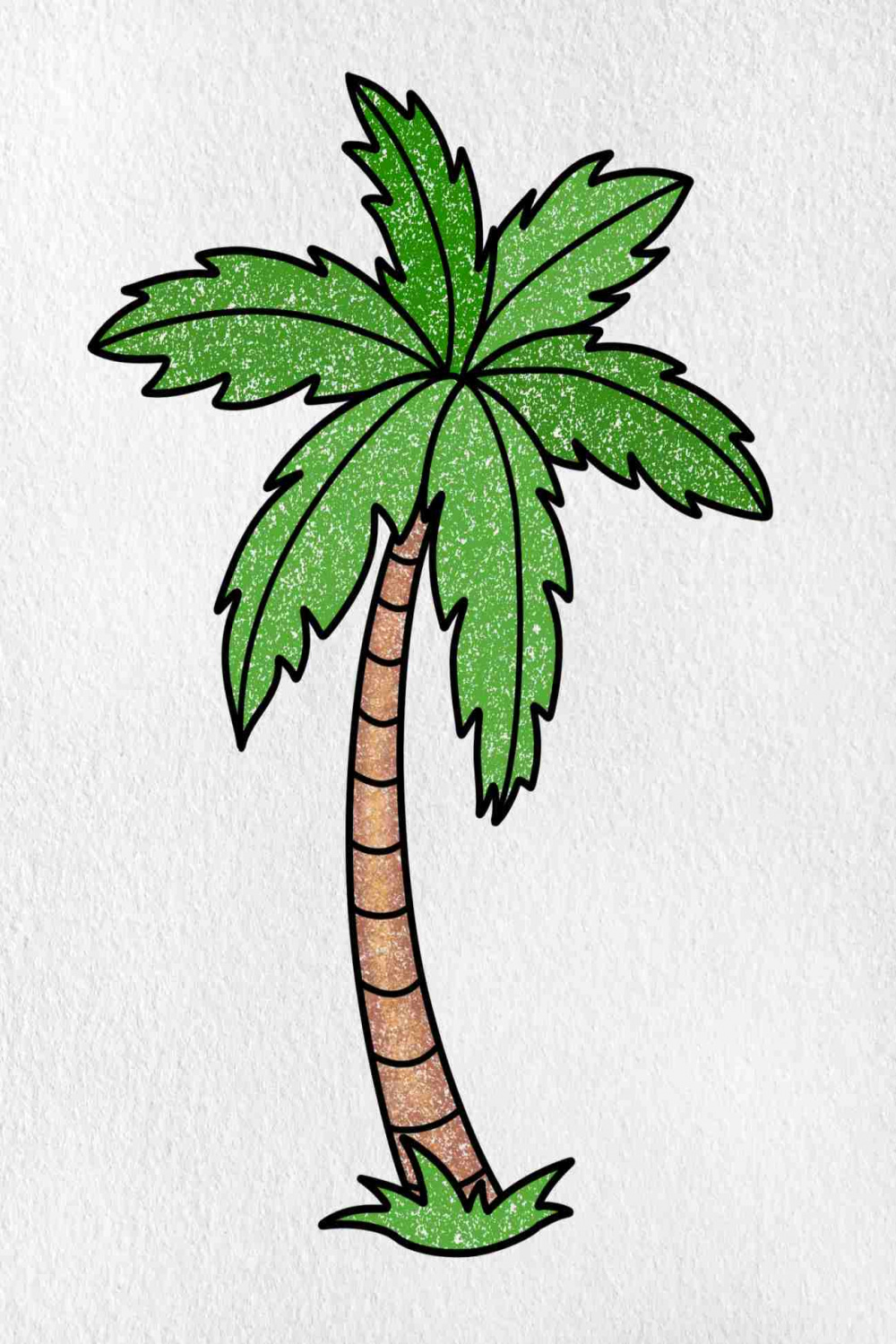 How to Draw a Palm Tree - HelloArtsy