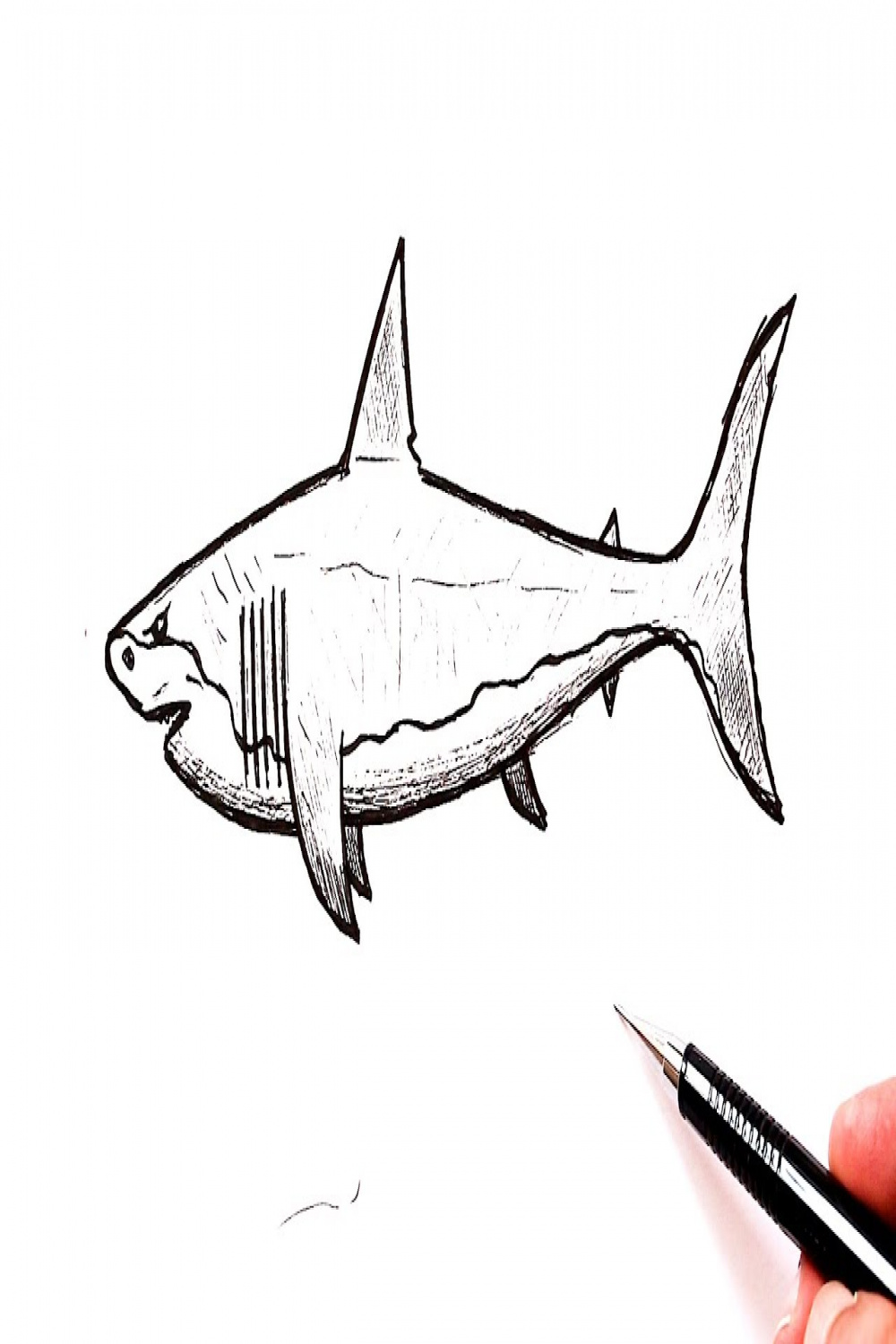 How to draw a Shark  Easy drawing