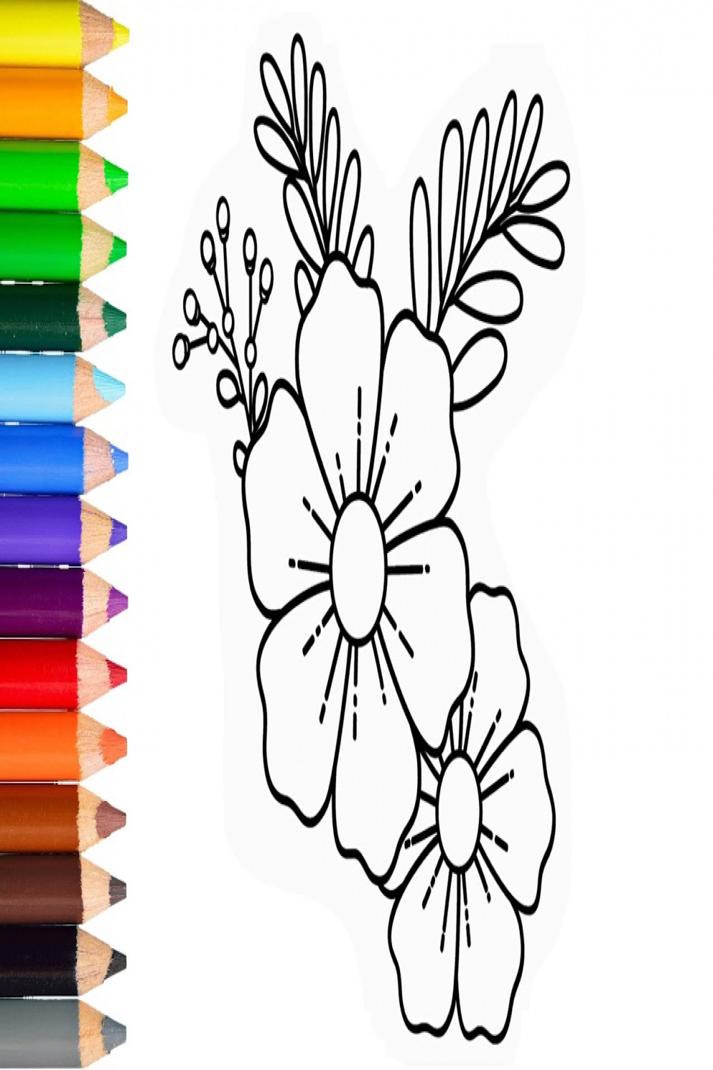 How to draw flower easy step by step  learn drawing a flower simple step  drawing HD video