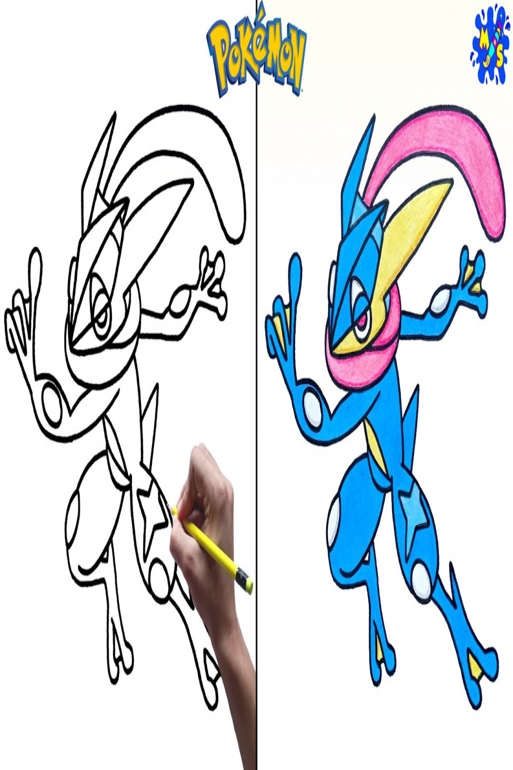 How to Draw Greninja Pokemon